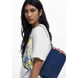 Desigual Bag Sierra Naroni Medium Flap Blue táska