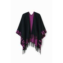 Desigual Poncho Logo Paris