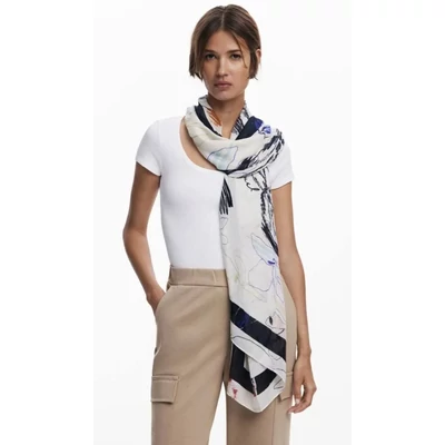 Desigual Foulard  Arty Trazo kendő