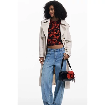 Desigual Bag Flowerina Narion Medium Flap táska