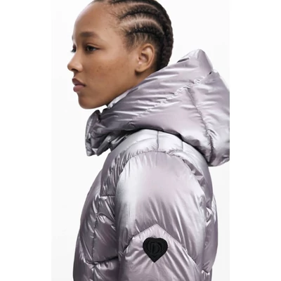 Desigual Padded Metalic kabát