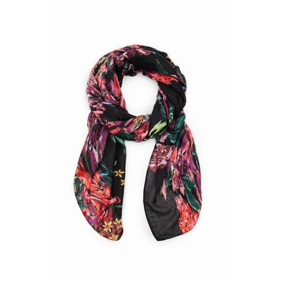 Desigual Foulard Flores Liquid kendő