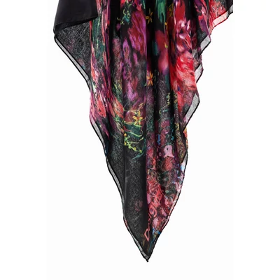 Desigual Foulard Flores Liquid kendő