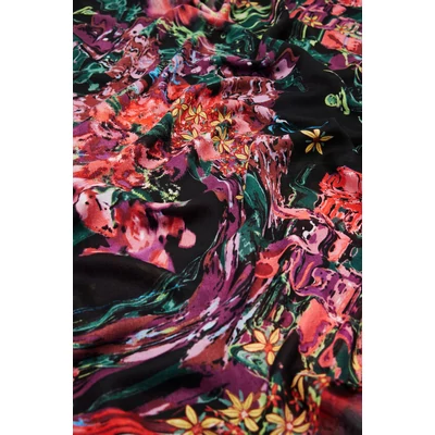 Desigual Foulard Flores Liquid kendő