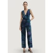 Desigual Jumpsuit Floresazul overál