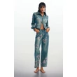 Desigual Denim Flowers Japanese farmernadrág