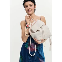 Desigual Back Half Logo Luena Mini Ecru hátizsák