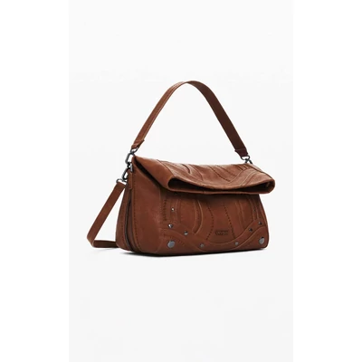 Desigual Bag Embro Patch Loverty Camel