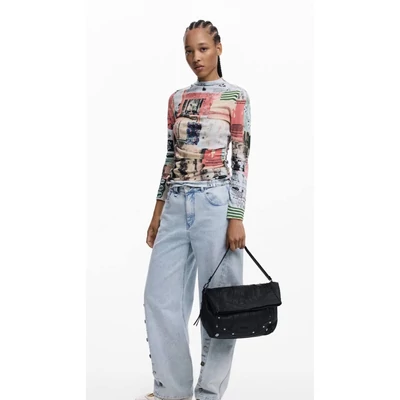 Desigual Bag Embro Patch Loverty Black
