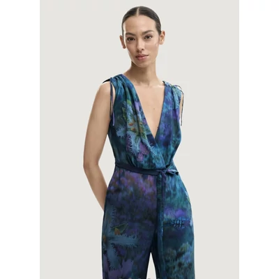 Desigual Jumpsuit Floresazul overál
