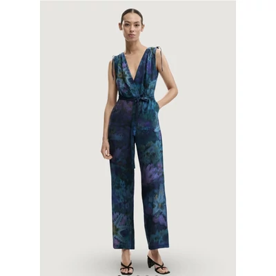 Desigual Jumpsuit Floresazul overál