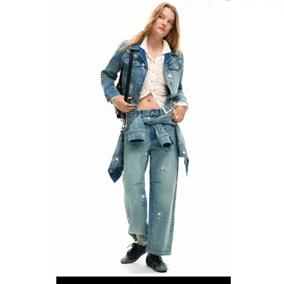 Desigual Denim Shine farmernadrág
