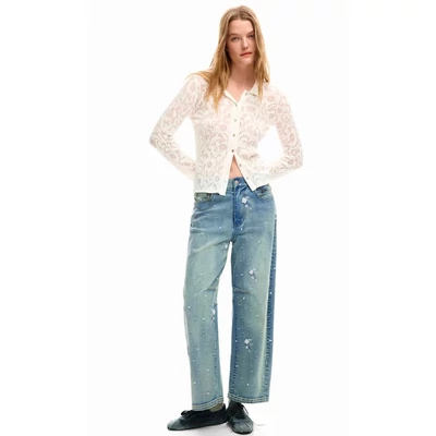 Desigual Denim Shine farmernadrág