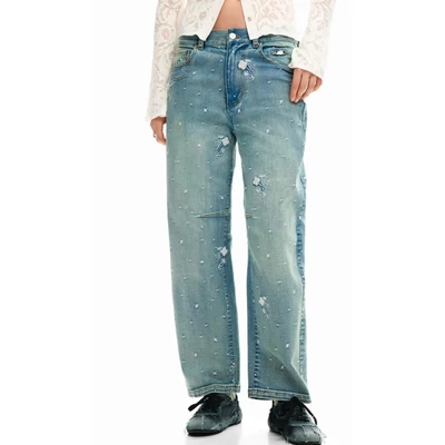 Desigual Denim Shine farmernadrág