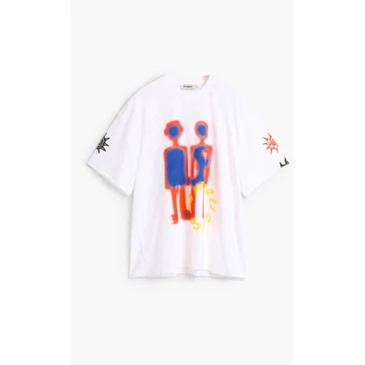 Desigual Ts Robots Short Light póló