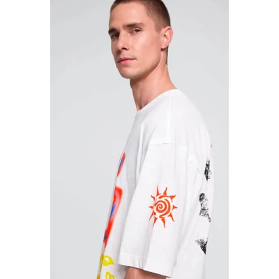 Desigual Ts Robots Short Light póló