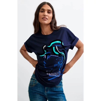 Desigual Ts Face póló
