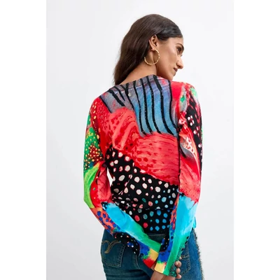 Desigual Jers Eyes pulóver